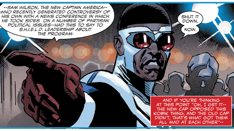 Illustration for article titled The New Captain America Comic Reveals the Big Difference Between Sam Wilson and Steve Rogers